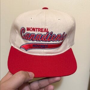 STARTER Montreal Canadiens Red and Cream Hat
